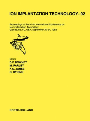 cover image of Ion Implantation Technology--92